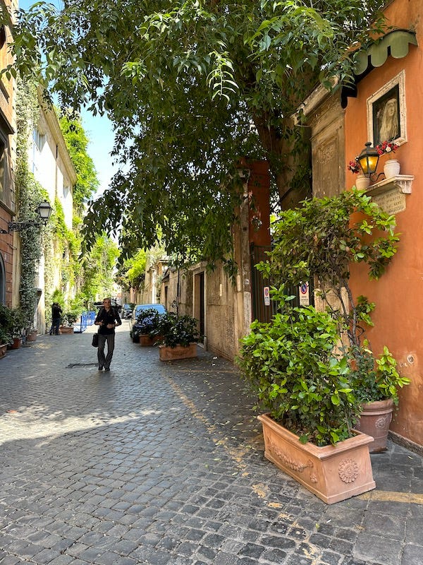 Rome and Venice street scenes