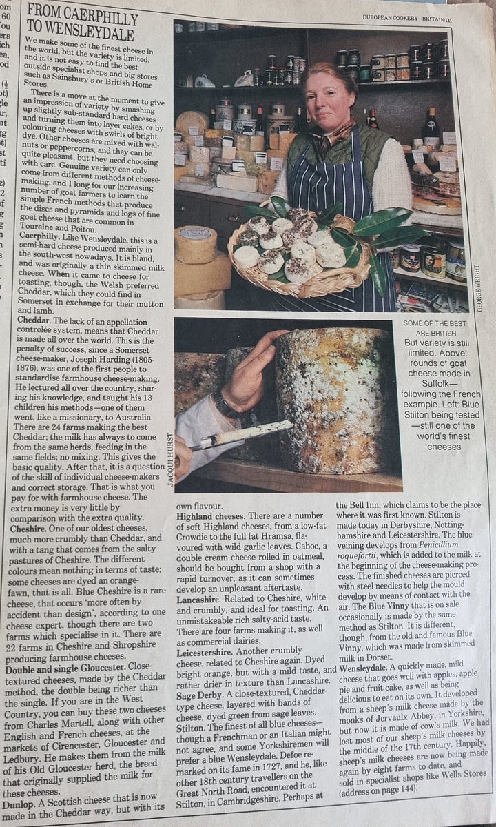Jane Grigson for The Observer, British Food