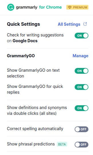 Grammarly AI editing tool is indispensable.