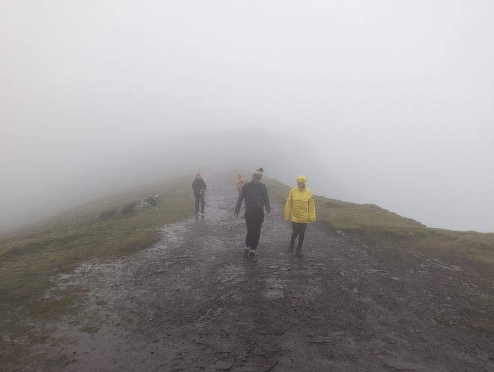 mountain walk in the brecon beacons