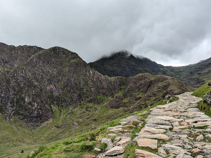 hikers on snowdon