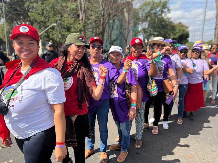 Fotos: MPA Brasil na Marcha das Margaridas 2023