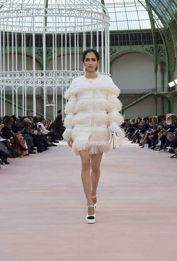 Chanel Spring Summer 2025 collection shown at paris fashion week in the grand palais