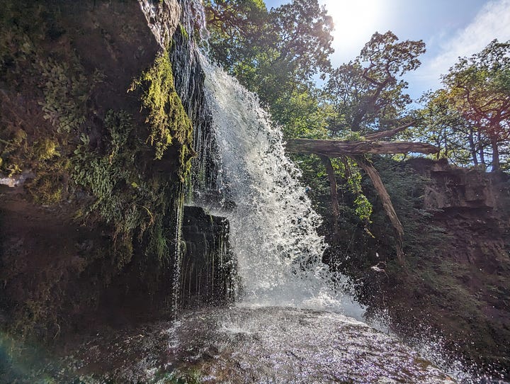 guided walk in the waterfalls area of the brecon beacons national park