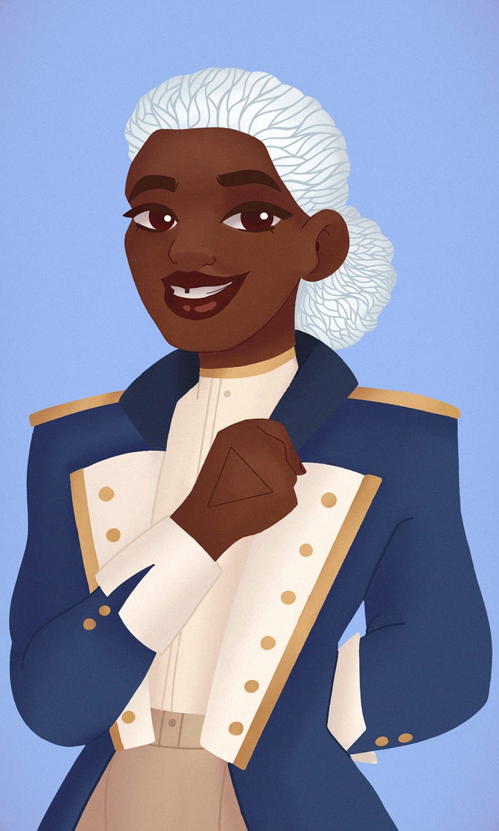 Cartoon-style art of Esme (looking sly and smiling), Ryber (looking stoic and sharp), Stix (looking brave and sailor-ly), and Vaness (looking powerful and glamorous)