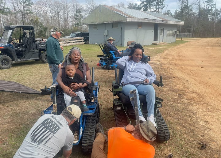 Veterans using Motorized Wheel Chairs