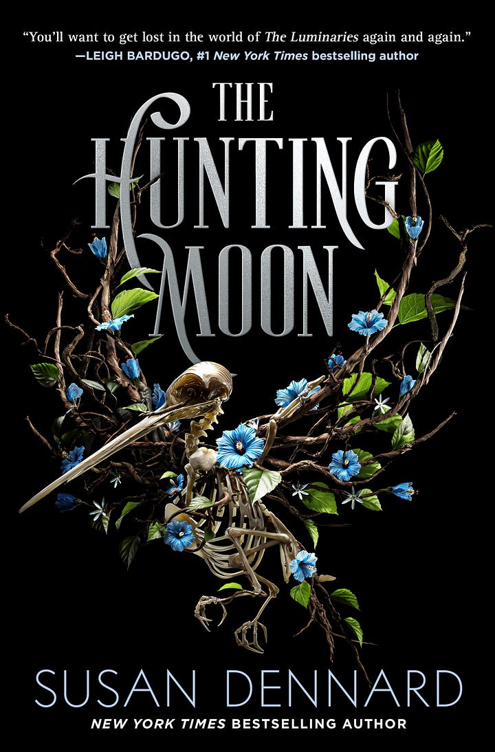 Covers for The Luminaries and The Hunting Moon