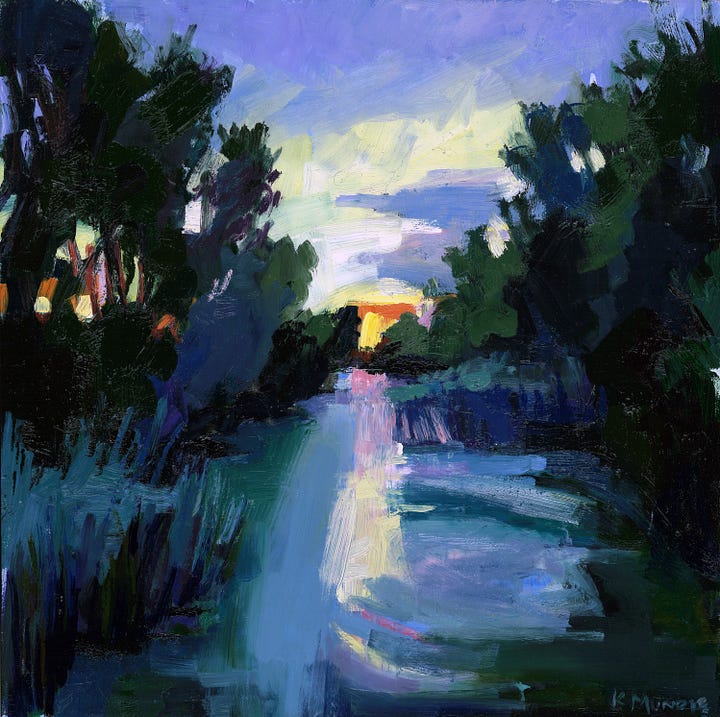 Four impressionistic landscapes