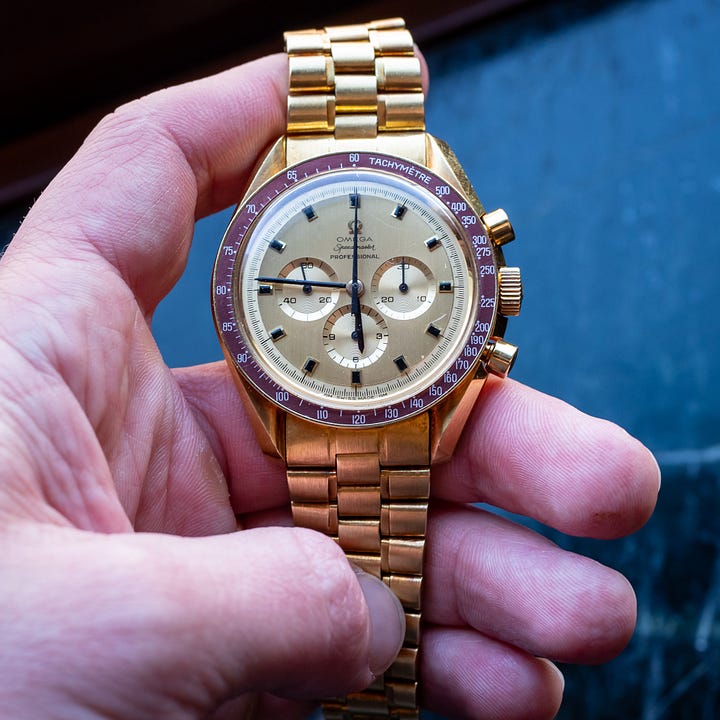 Apollo XI Omega Speedmaster post-humously given to the family of astronaut Gus Grissom