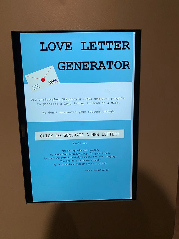 Screen of Love Letter Generator