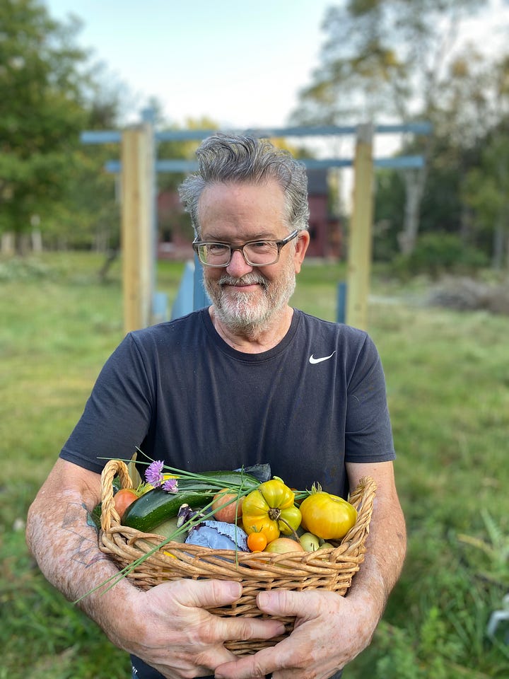 A basket of veggies, brussel sprouts