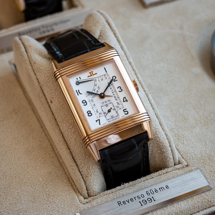 1990s complicated Jaeger-LeCoultre Reverso 60th anniversary and chronograph