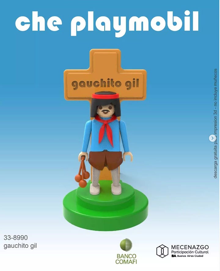 Diseños para imprimir Playmobil con identidad argentina