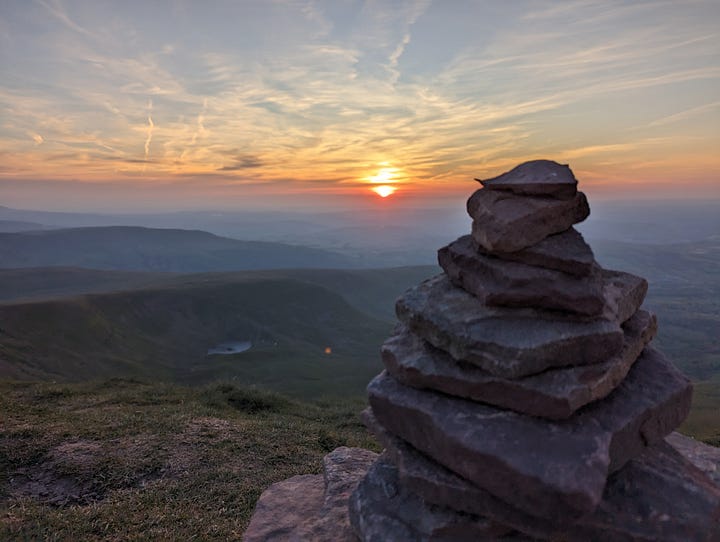 sunset on Pen y Fan