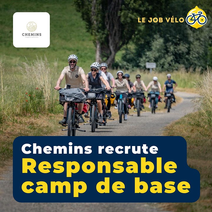 Chemins recrute responsable de camp de base et l'agence ecomobilite recrute un educateur velo