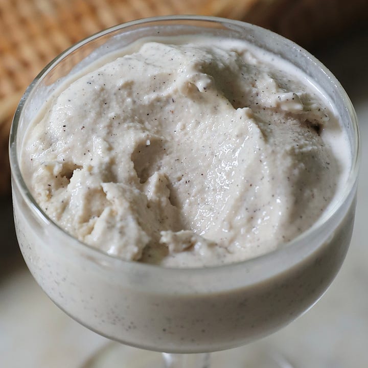 ice cream made with whole grain flours