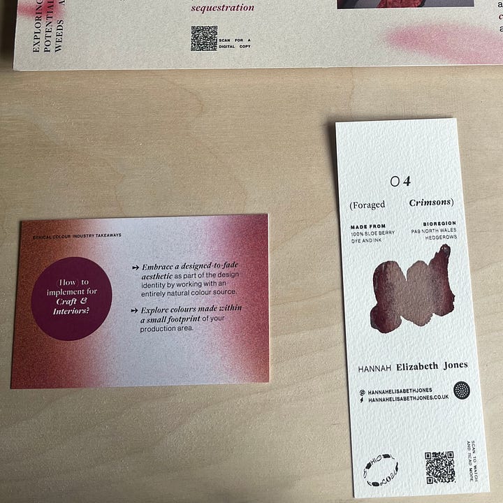 Example of industry takeaway card for 'crimsons' and 'blues'.