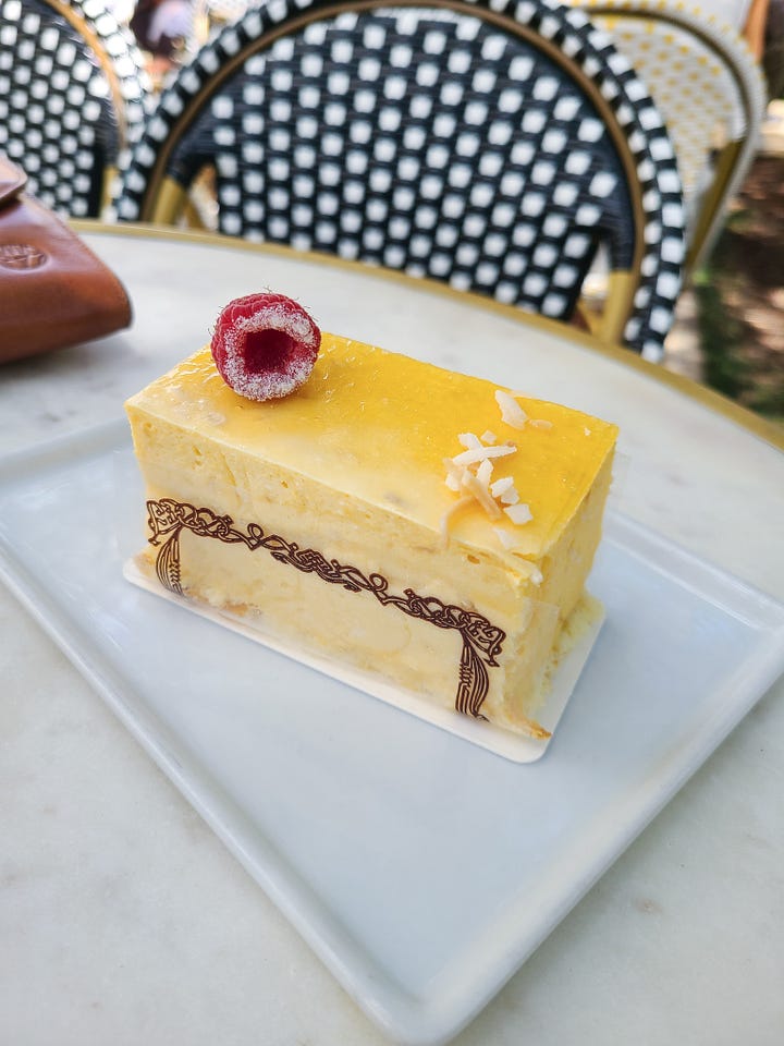 Renaissance Patisserie Passion Fruit Gateau cake