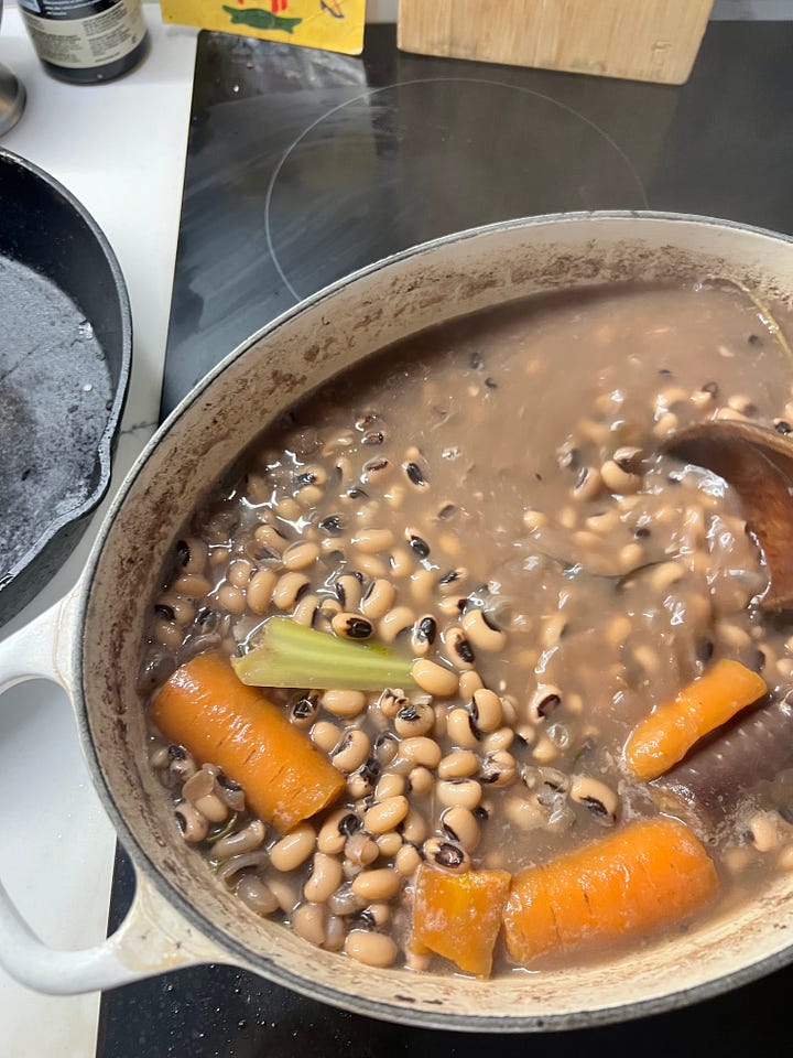 From the pot to the bowl, beans with grilled bread always hit