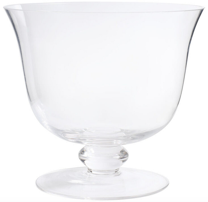 glass trifle dish with fluted edge