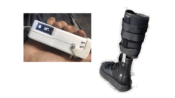 My Shoe Air Walker Integrated with Weight Alert System