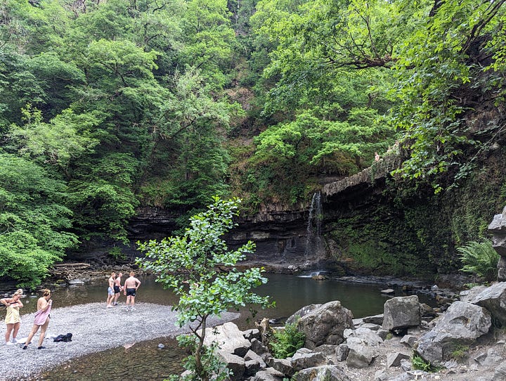 waterfall walk in the brecon beacons