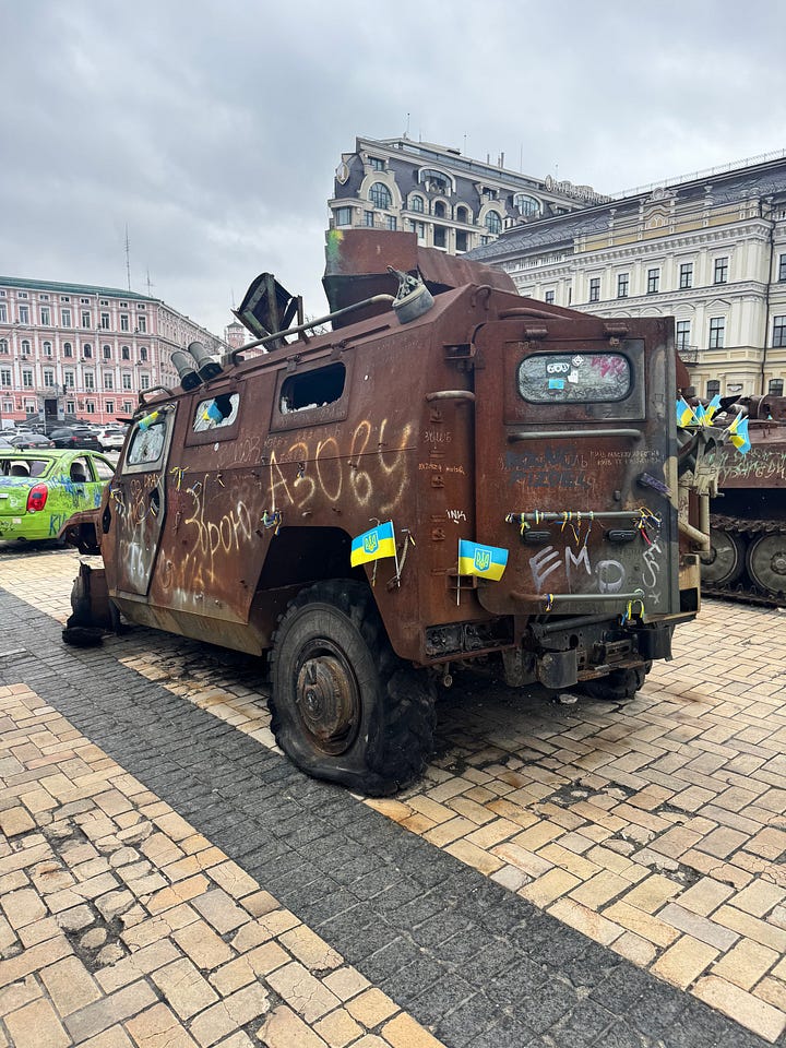 The Freedom Memorial in Kyiv