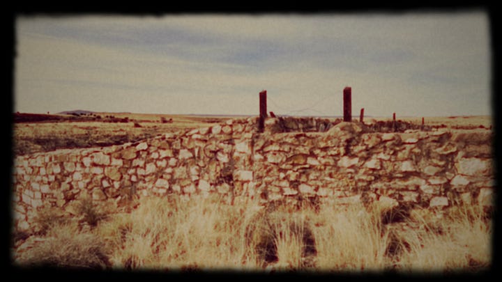 Photographs of ruins near the Two Guns Exit on I40 East of Flagstaff, Arizona