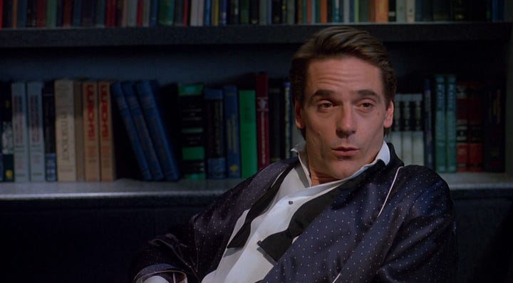 Elliot and Beverly Mantle, as played by Jeremy Irons in David Cronenberg's Dead Ringers