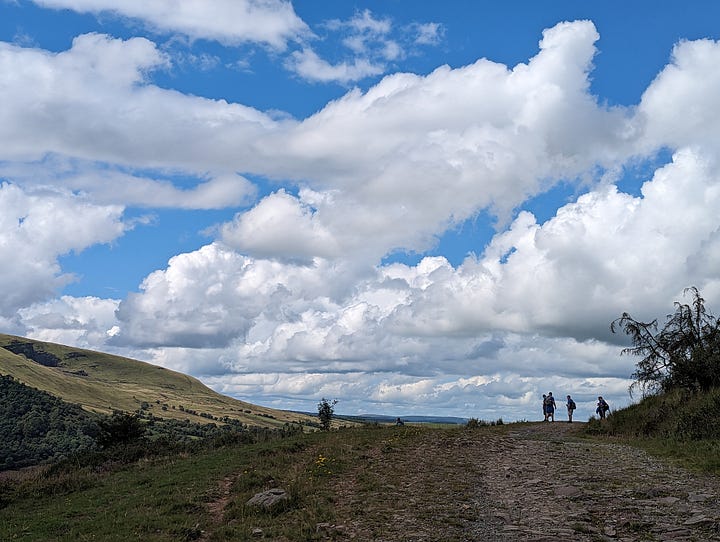 guided team building challenge walk in the brecon beacons