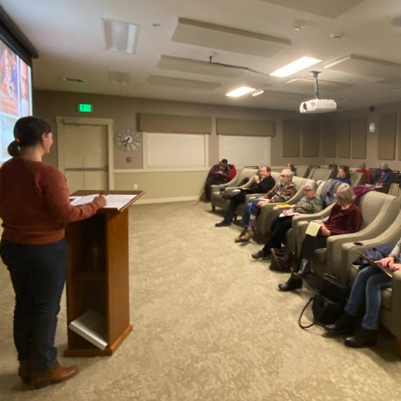 Presenting at Sisters Writers