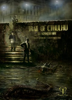 Covers of The Esoterrorists and Trail of Cthulhu