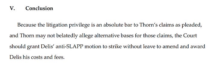 Example conclusions from litigation briefs filed by Rushing McCarl LLP.