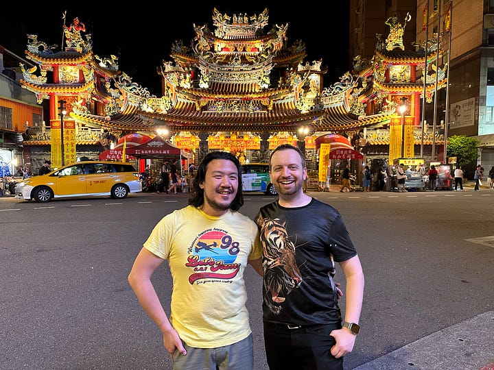 Kevin Lee and Matt Swider at in Taipei