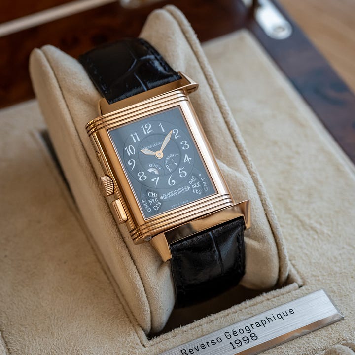 1990s limited edition Reverso collection: tourbillon and geographique