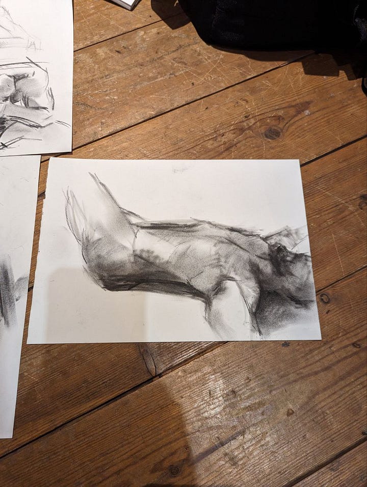 nude male life drawing cardiff 