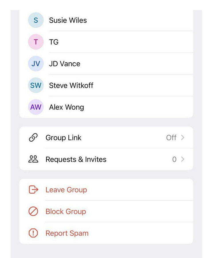 Signal group chat
