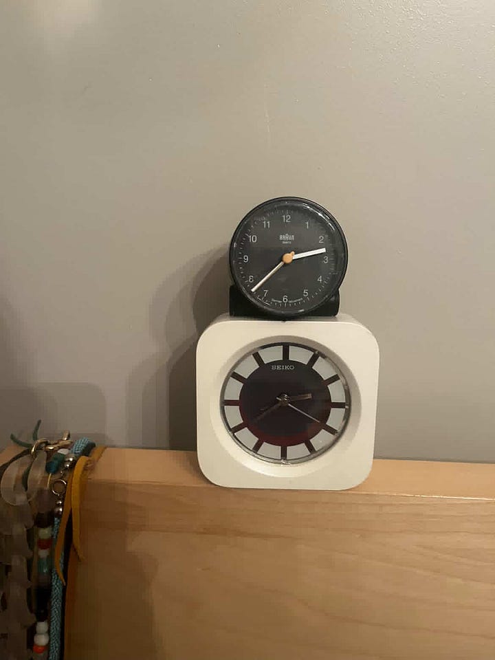 vintage alarm clocks