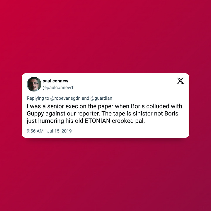 Paul Connew's tweets on Stuart Collier