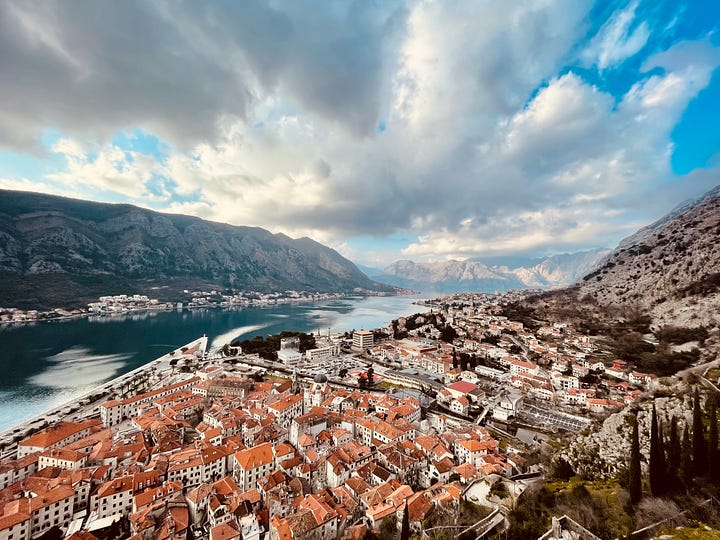Sights of the city Kotor in Montenegro.