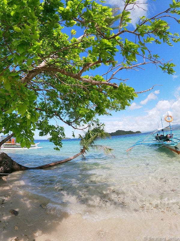 Island hopping around Port Barton, Palawan, Philippines