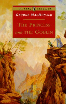 Book covers for The Princess and the Goblin by George McDonald and Malcolm, also by George McDonald