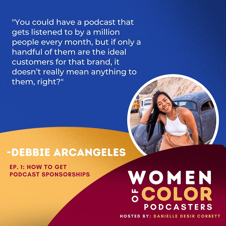 Women of Color Podcasters - Debbie Arcangeles. 