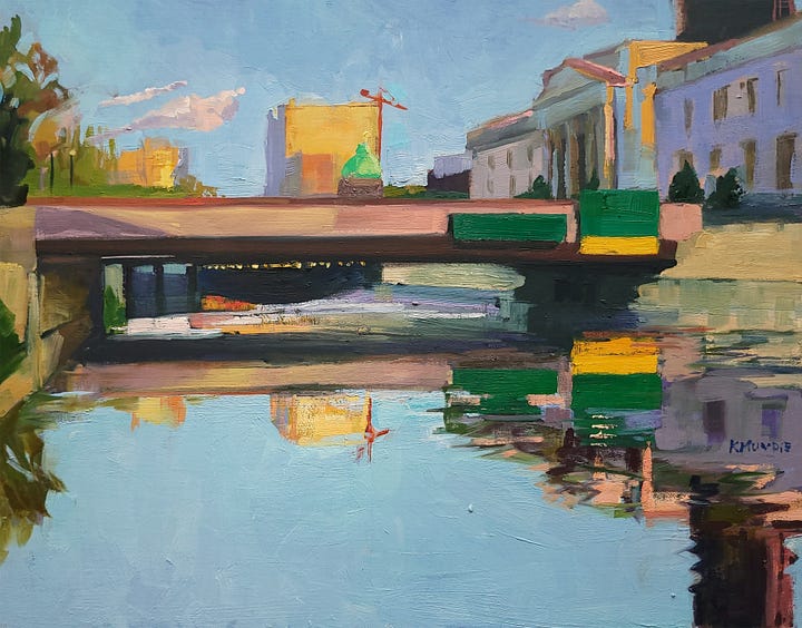 Four impressionistic landscapes