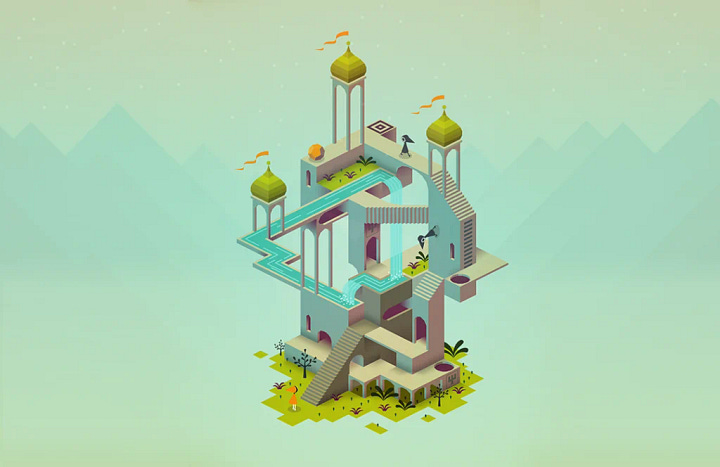screengrabs of monument valley games