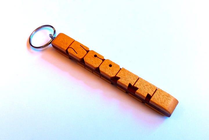 Double-Sided Keychain - New Design