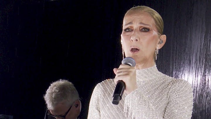 Photos of 2024 Olympic performers Lady Gaga, Aya Nakamura, Céline Dion and Axelle Saint-Cirel