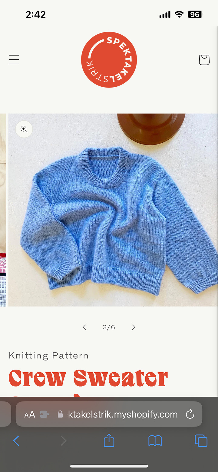 Hand-knitting pattern