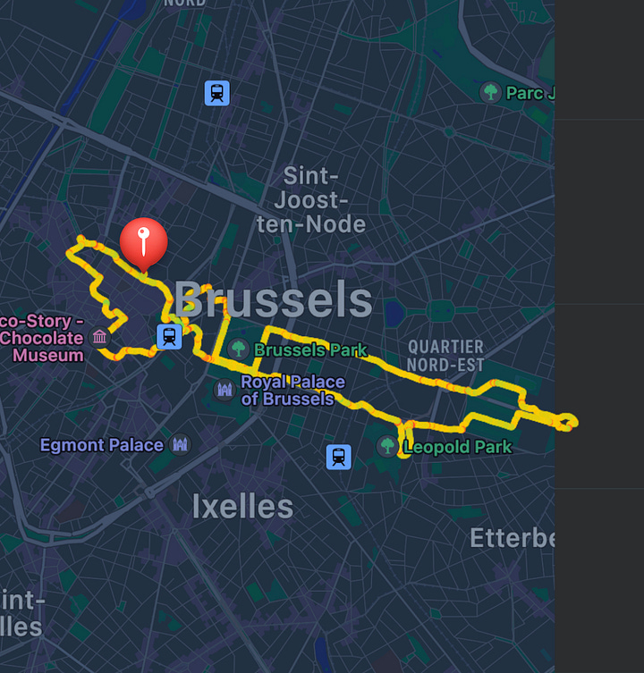 Run-see routes in Brussels and Luxembourg. Running routes in Brussels and Luxembourg.