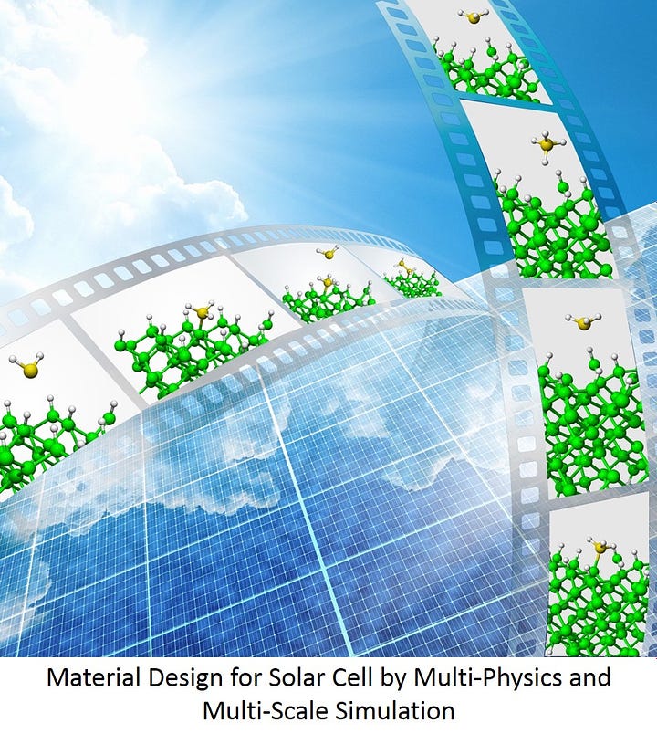 Material Design for Solution of Energy and Environmental Problems by Multi-Physics and Multi-Scale Simulation